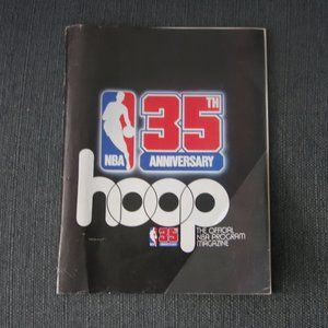 NBA 35th Anniversary Hoop The Official NBA Program Magazine